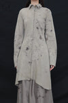 Mutedance 24 Autumn and Winter Flower Dye Wool Shirt MD-MD24FW71-CELADON
